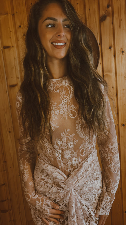 T shirt LONG LACE