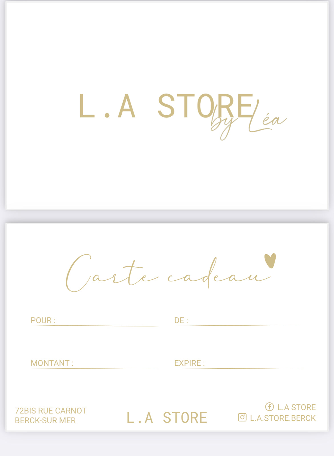 Carte Cadeau L.A STORE